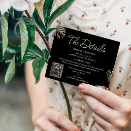 Details zu botanischen Hochzeiten mit QR Begleitkarte