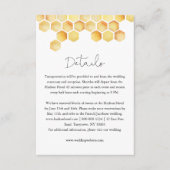 Details zu CALLA Honey Bee Begleitkarte (Vorderseite)