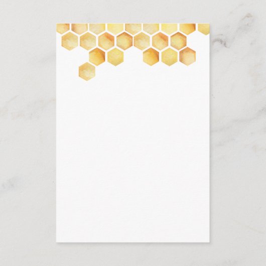 Details zu CALLA Honey Bee Begleitkarte (Rückseite)