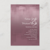 Details zu den Aquarellfarben-Reflektionen Mauve-I Begleitkarte (Vorderseite)