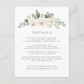 Details zu den Botanischen Hochzeitsgästen aus wei Begleitkarte (Vorderseite)