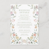 Details zu den Hochzeiten im klassischen Chic Past Begleitkarte (Vorderseite)