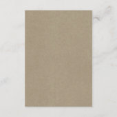 Details zu den Hochzeiten im rustikalen Herbst Begleitkarte (Rückseite)