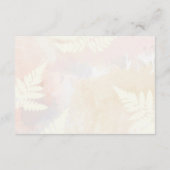 Details zu den Hochzeiten in Rosa Begleitkarte (Rückseite)