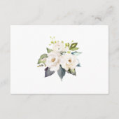 Details zu den Hochzeiten in weißer Blüte Begleitkarte (Rückseite)