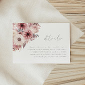 Details zu den Hochzeiten von Divine Boho Blush & Begleitkarte