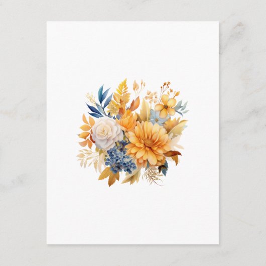 Details zu den Hochzeitsgästen der Sundial Floral Begleitkarte (Rückseite)