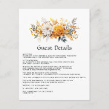 Details zu den Hochzeitsgästen der Sundial Floral