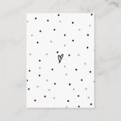 Details zu den Holztieren Moderne Babydusche Begleitkarte (Rückseite)