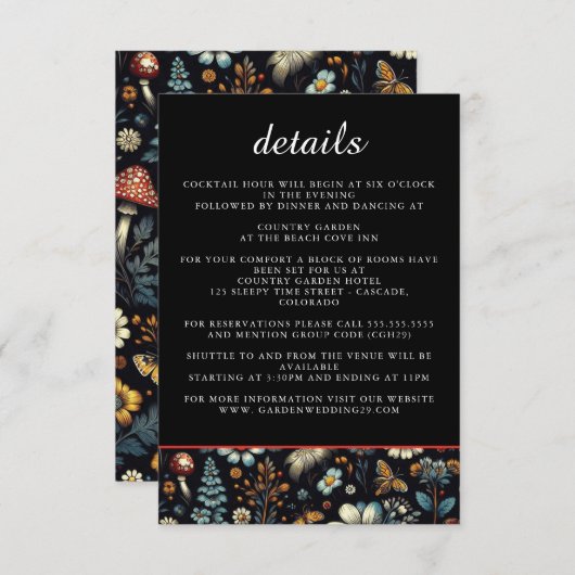 Details zu den Kerngärten Begleitkarte (Vorne/Hinten)