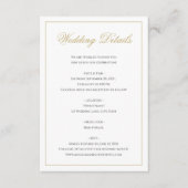 Details zu den klassischen Schwarz-Gold-Border-Hoc Begleitkarte (Vorderseite)