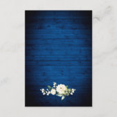 Details zu den Roses Royal Blue Wood Lantern Begleitkarte (Rückseite)