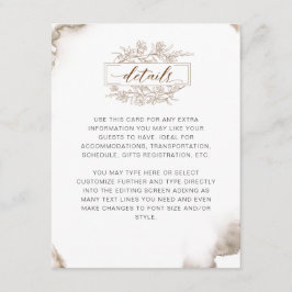 Details zu den Wasserfarben in Earthy Tones Begleitkarte