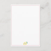 Details zu Dusty Pinks denken Begleitkarte (Rückseite)