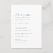 Details zu Eleganten Skripts Begleitkarte (Vorderseite)