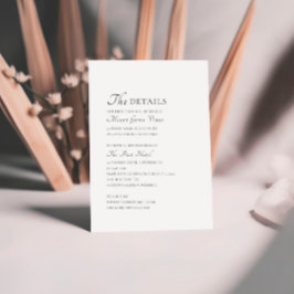 Details zu Eleganten Skripts Begleitkarte