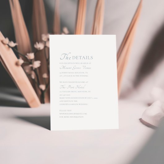 Details zu Eleganten Skripts Begleitkarte