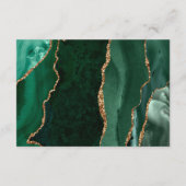 Details zu Emerald Green Gold Agate Scripts für Ho Begleitkarte (Rückseite)
