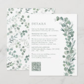 Details zu Eukalyptus Begleitkarte (Vorne/Hinten)