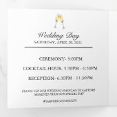 Details zu Eukalyptus Wedding Dreifach Gefaltete Karte (Innen Erste Seite)