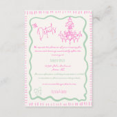 Details zu Flüchtigen Hochzeiten mit weißer Hand Begleitkarte (Vorderseite)