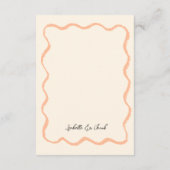 Details zu handgeschriebenen Hochzeiten im Retro W Begleitkarte (Rückseite)