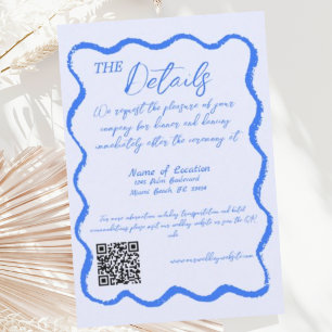 Details zu handgeschriebenen Hochzeiten im Retro-W Begleitkarte