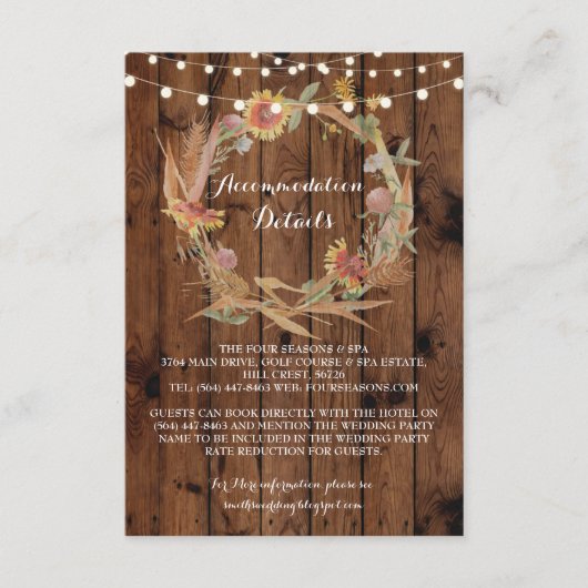 Details zu Herbstaufenthaltskarten Begleitkarte (Vorderseite)