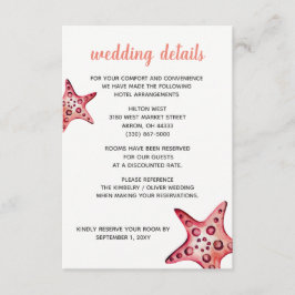 Details zu Hochzeiten am Strand Begleitkarte