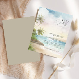 Details zu Hochzeiten im Tropical Beach Palm Begleitkarte