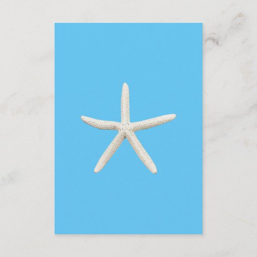 Details zu Hochzeiten im tropischen Strand Begleitkarte (Rückseite)