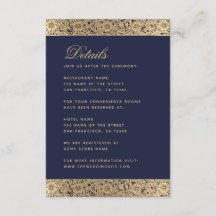 Details zu Hochzeiten in Navy - Vintage Gold-Rose