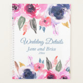 Details zu Hochzeiten in Rosa Blau Planer (Vorderseite)