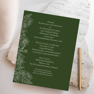 Details zu Hochzeiten in Rot-Blüte Begleitkarte