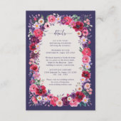 Details zu Hochzeiten in Rot-Flora Begleitkarte (Vorderseite)