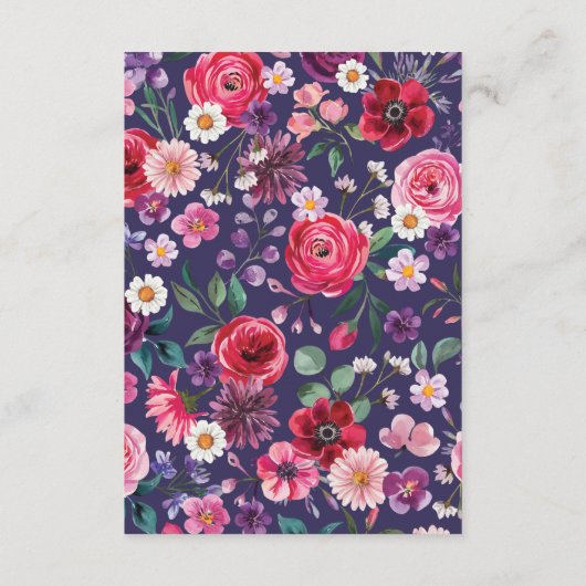 Details zu Hochzeiten in Rot-Flora Begleitkarte (Rückseite)