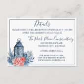 Details zu Indigo Bliss Blumenzweigen Begleitkarte (Vorderseite)