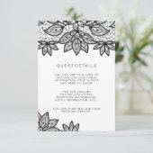 Details zu Lace Wedding Guest Begleitkarte (Stehend Vorderseite)