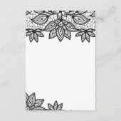 Details zu Lace Wedding Guest Begleitkarte (Rückseite)
