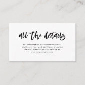 Details zu Lässigen Skripten Schwarz und Weiß bei Begleitkarte (Vorderseite)