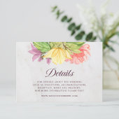 Details zu lebendigen Blooms Begleitkarte (Stehend Vorderseite)