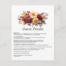 Details zu Maroon und Yellow Floral Wedding