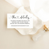 Details zu modernen Black Heart Skripten für Hochz Begleitkarte