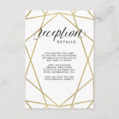 Details zu modernen geometrischen Empfängen Begleitkarte (Vorderseite)