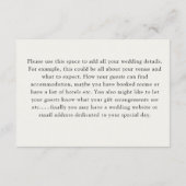 Details zu modernen Lemons Gelb & Blau Begleitkarte (Rückseite)