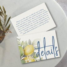 Details zu modernen Lemons Gelb & Blau