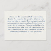 Details zu modernen Lemons Gelb & Blau Begleitkarte (Rückseite)