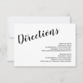 Details zu modernen Skripthochzeiten Einladung (Vorderseite)