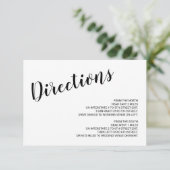 Details zu modernen Skripthochzeiten Einladung (Stehend Vorderseite)