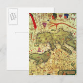 Details zu Nordafrika und Europa Postkarte (Vorne/Hinten)